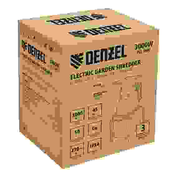 Измельчитель садовый электрический ECS-3000, 3000 Вт, 45 мм// Denzel