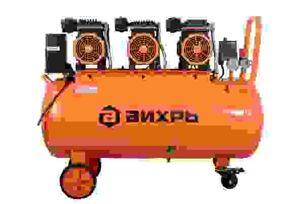 Компрессор Вихрь КП-900/100 (малошумный) 3,9кВт, 8бар, 100л, 900л/мин
