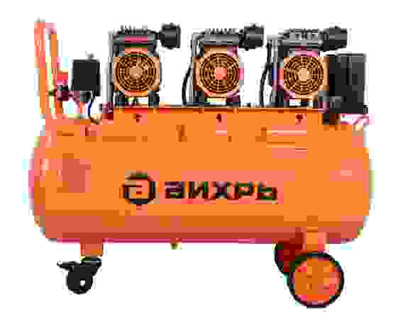 Компрессор Вихрь КП-900/100 (малошумный) 3,9кВт, 8бар, 100л, 900л/мин