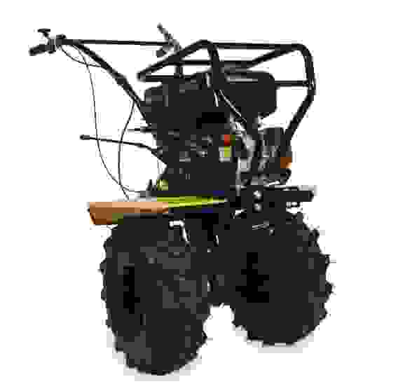 Мотоблок бензиновый Champion ВС8738 (7лс 3F/1R 81см 35см 6л 84кг колеса 19х7.00-8"шкив)