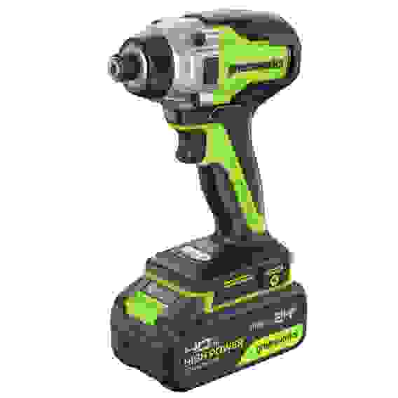 Винтоверт ударный акк. Greenworks GD24ID3, 24V, б/щет, 0-2800об/мин, 4000уд/мин, HEX 1/4, 300Нм, 3 р