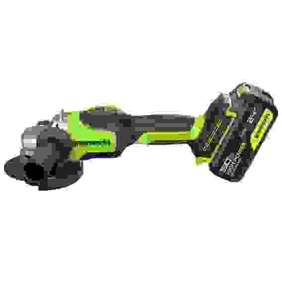 Углошлифмашина акк.Greenworks,GD24AG. 24V, бесщеточная,125 мм, 10500 об/мин, c 1хАКБ 5 Ач и ЗУ