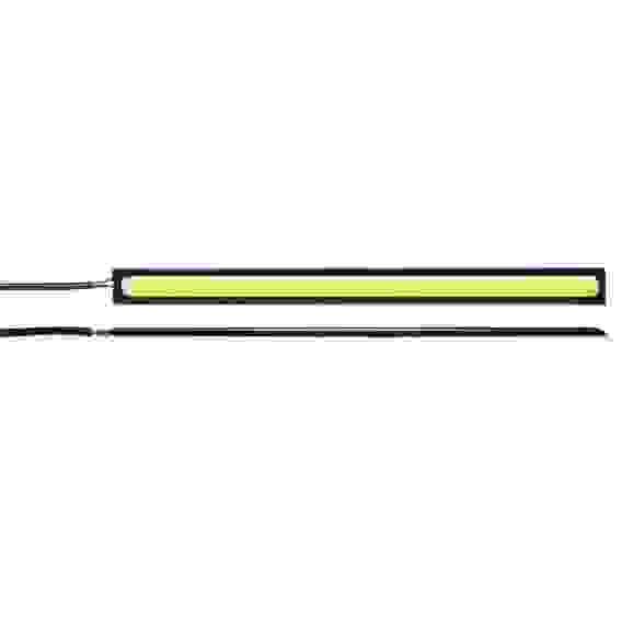Дневные ходовые огни, LED 28шт, метал. корп., 170мм, 12V, белый, 2шт. ЕРМАК