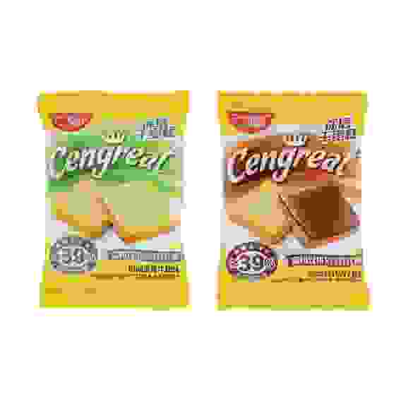 Сухой пирог с глазурью "Шенгге", 2 вкуса (банан/шоколад), 10г.