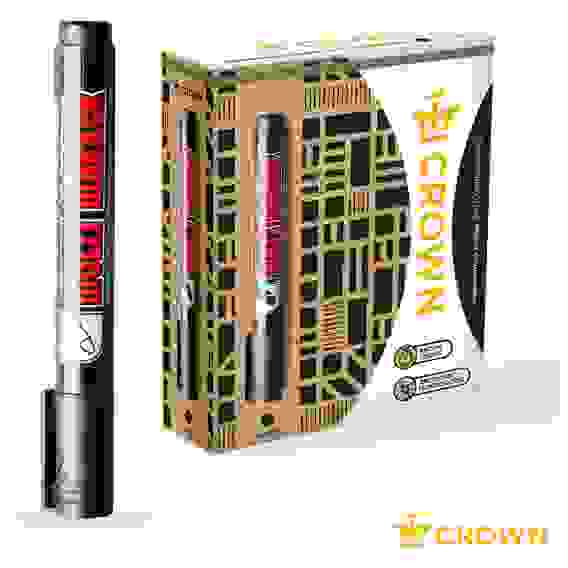 Маркер перманентный "Multi Marker" черный, пулевидный, 3мм Crown