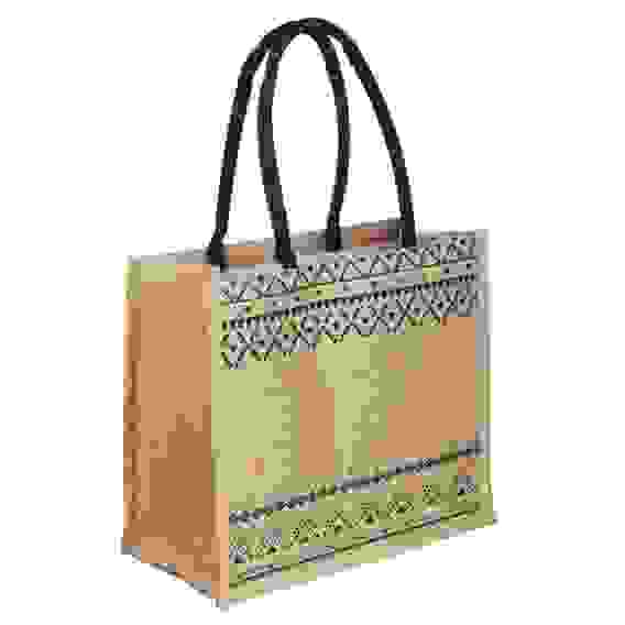 Сумка пляжная на плечо с длинными ручками, на кнопке, 34x30x17 см, хлопок, лен, 3 вида тм ЮL