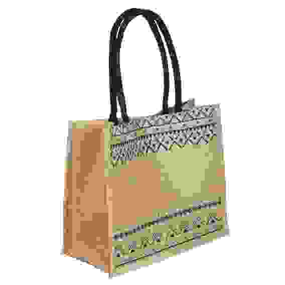 Сумка пляжная на плечо с длинными ручками, на кнопке, 34x30x17 см, хлопок, лен, 3 вида тм ЮL