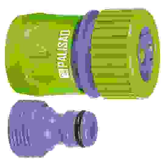 Соединитель-адаптер пластмассовый, 3/4&quot;, внешняя резьба, соединитель шланга 3/4&quot;// PALISAD