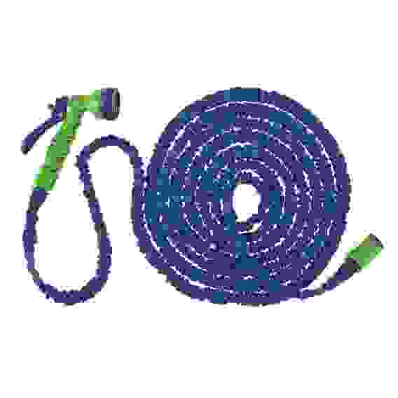 Набор поливочный, растягивающийся шланг 15м, 7-реж пистолет, соед., адаптер// СИБРТЕХ