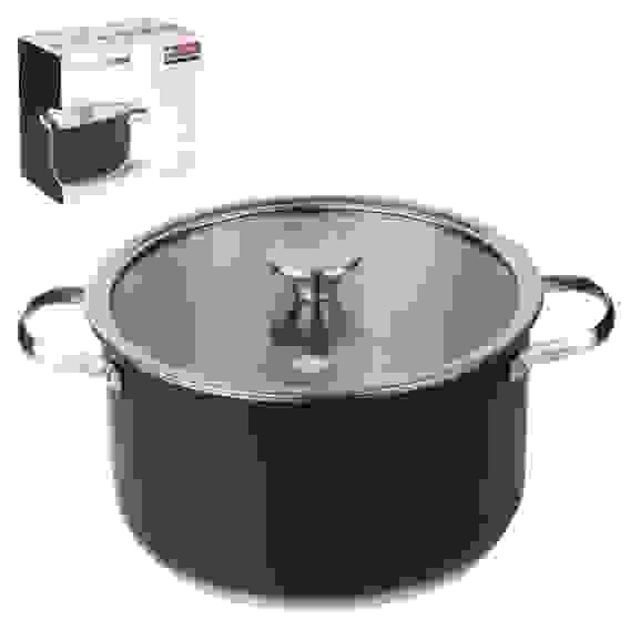 Кастрюля 5,4л [MONO BLACK] 24*13,5см 304 сталь