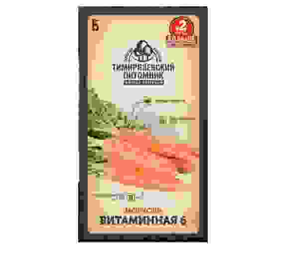 Семена морковь Витаминная 6 средняя 4 г Двойная фасовка Тимирязевский питомник