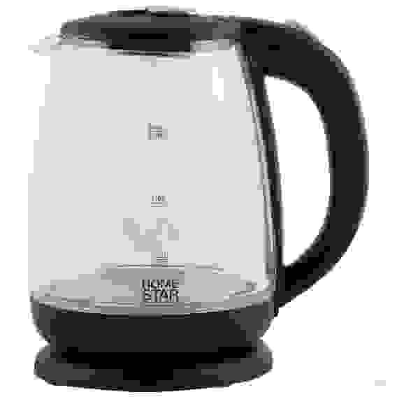 Чайник Homestar HS-1018 (1,8 л) стекло, пластик черный