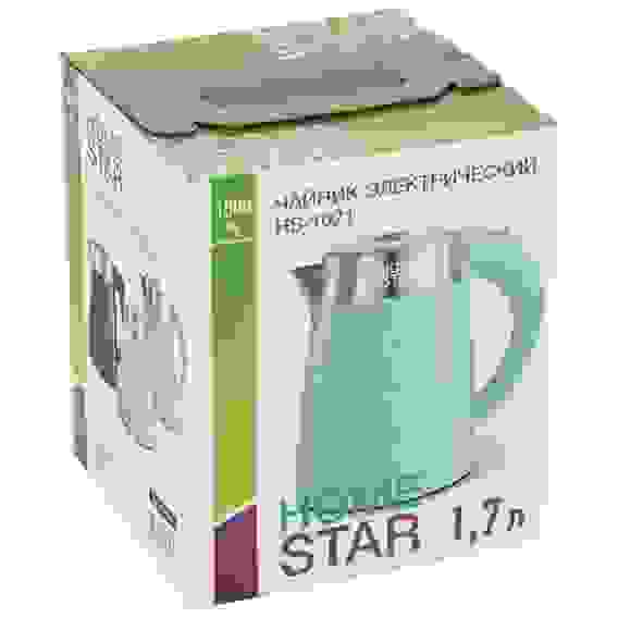 Чайник Homestar HS-1021 (1,7 л) черный, двойной корпус