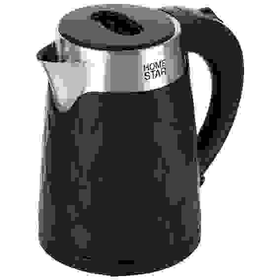 Чайник Homestar HS-1021 (1,7 л) черный, двойной корпус