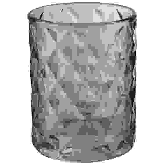 Стакан для ванной комнаты CRYSTALITE (стекло), цвет: серый