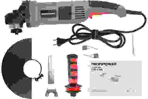 Углошлифмашина сетевая PROFIPOWER PGS-2300 с регулировкой оборотов (2300Вт, 230мм, 6500об/мин, в кор