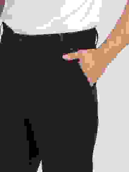 Костюм Вивантек-1 СОП (тк.Смесовая,МВО 260) брюки, черный/оранжевый (68-70/1-2)