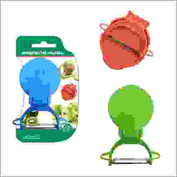 Овощечистка &quot;Улыбка&quot; 3 цв DH53-14