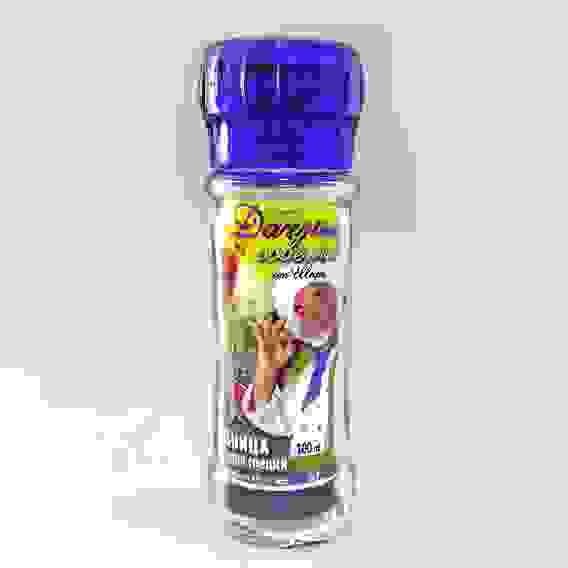 Ёмкость для специй с мельницей 100 мл, синяя крышка 624002