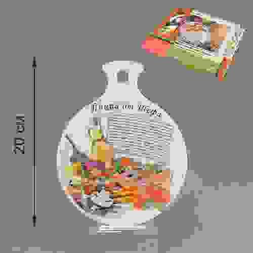 Подставка под горячее ПИЦЦА ОТ ШЕФА 20*15,6*0,5 см цв.уп. 598054