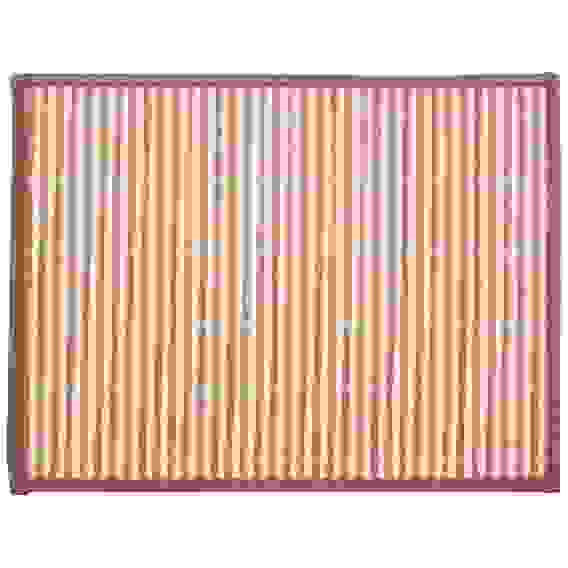 Салфетка сервировочная из бамбука BM-06, цвет: бело-коричневый, подложка: EVA