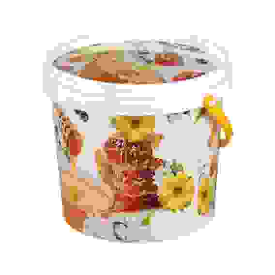 Ведро 1л с крышкой (мёд) (уп.20)