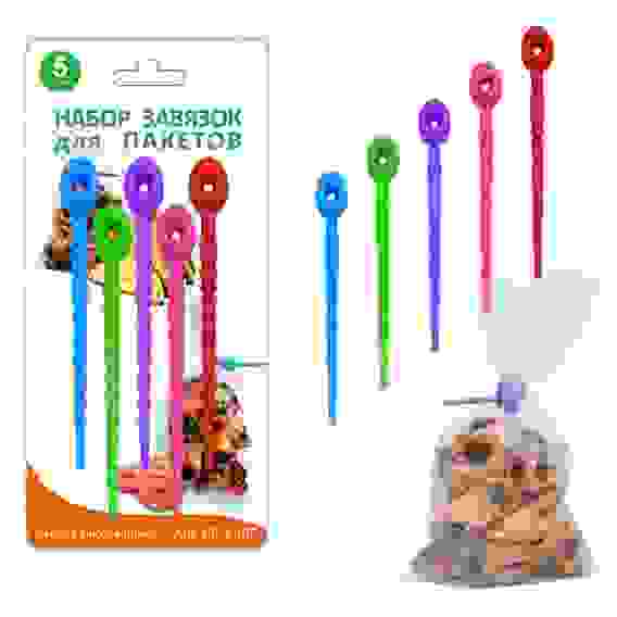 Набор завязок для пакетов 5шт. 11см MS75-107