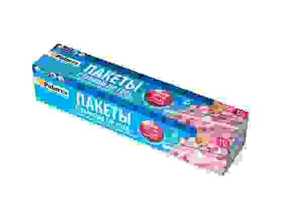 Пакеты для хранения и замораживания с замком ZIP-LOCK, 27 х 28 см, 3л, 40 мкм, PATERRA (в футляре)