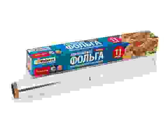 Фольга пищевая &quot;ПРОЧНАЯ&quot;, PATERRA, 29 см х 10 м (рулон в футляре)