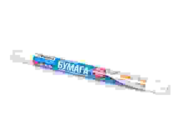 Бумага (пергамент) для выпекания НАТУРАЛЬНАЯ, белая, PATERRA, 38 см х 6 м (в пленке), широкая, плотн