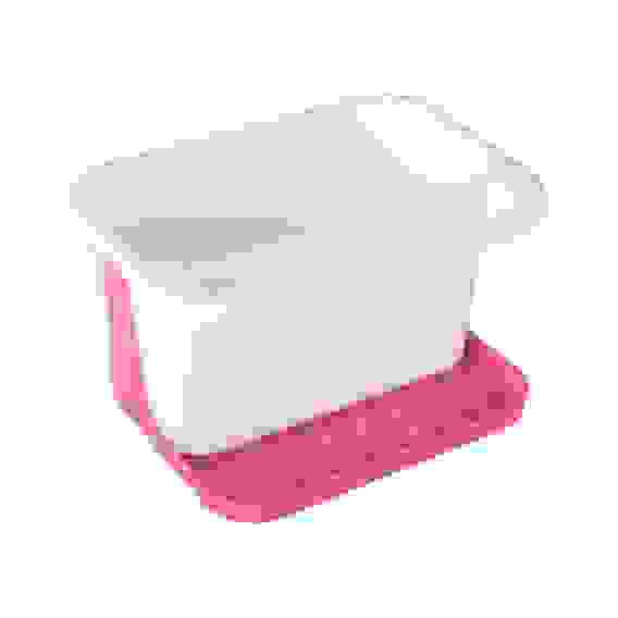 Подставка для моющих средств (бело-розовый)(уп.19)