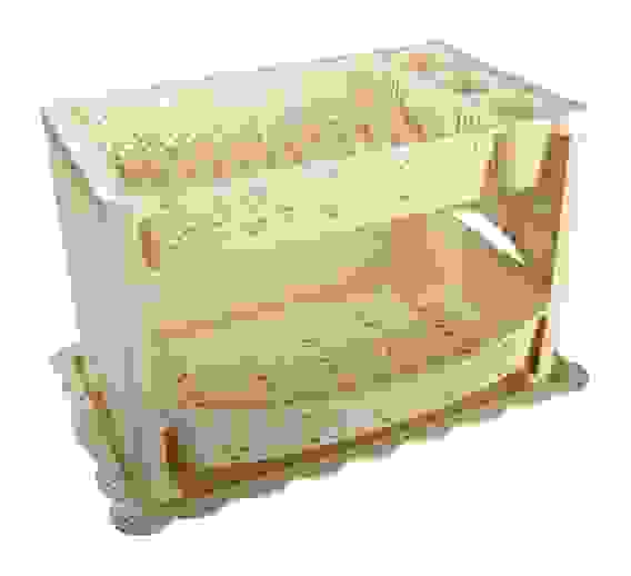 Сушилка для посуды &quot;Кружево&quot; 2-ух ярусная (бежевый) (уп.4)