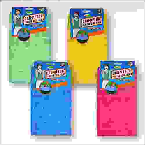 Салфетка-тряпка для мытья пола \"Микрофибра\" 50х60 см HC58-55