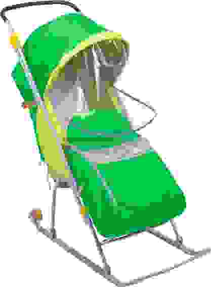 Санки дет. &quot;Тимка Люкс&quot; зеленый ТЛ