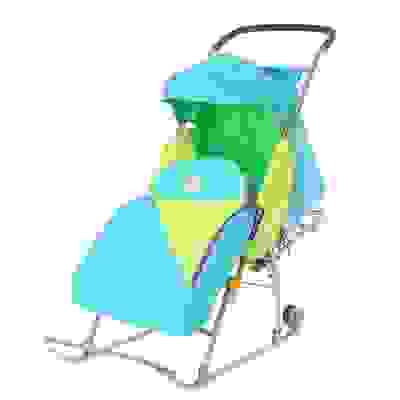 Санки дет. &quot;Тимка Премиум&quot; бирюза ТП