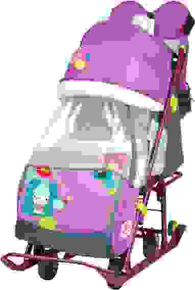 Коляска комбинированная &quot;Ника детям 7-2&quot; (Снеговик орхидея)