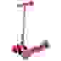 Самокат детский 3-колесный с Т-образной ручкой с регулируемой высотой ES-M007- розовый