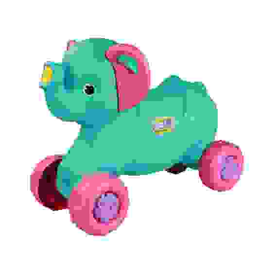 Каталка детская \"Слонёнок\" (бирюзовый)(уп.1)