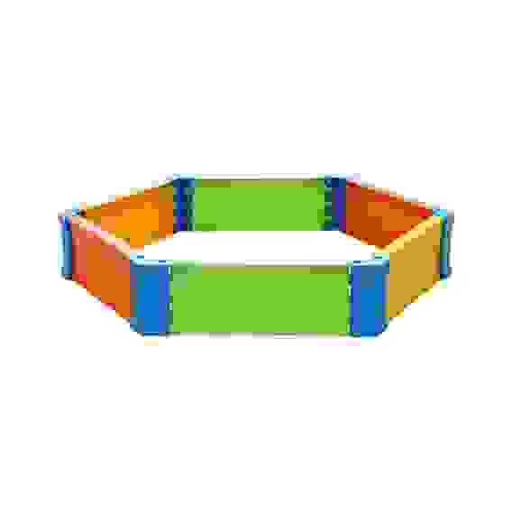 Ограждение для игры с песком шестиуг(125х115х21)