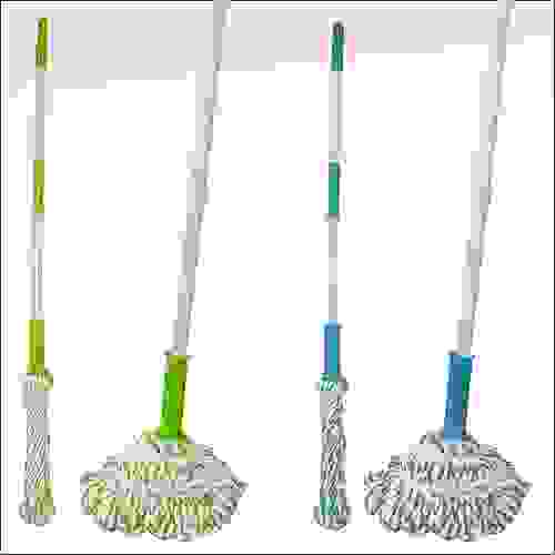 Швабра с отжимом с насадк. микроф. ручк * 118 см 2 ц JM58-117