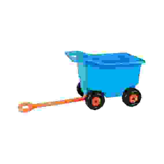 Тележка для игр на колесах большая (голуб.)