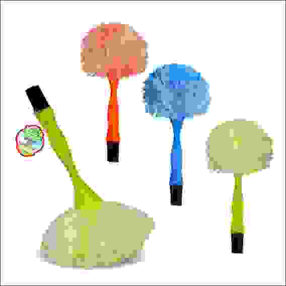 Щетка для уборки пыли 20 см(дл.руч.13 см) 3 цв YM58-140