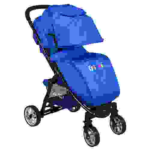 Коляска EVERFLO прогулочная E-460 (регулир. спинка, стальная рама) Синий