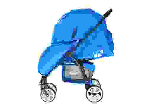 Коляска EVERFLO прогулочная E-460 (регулир. спинка, стальная рама) Синий