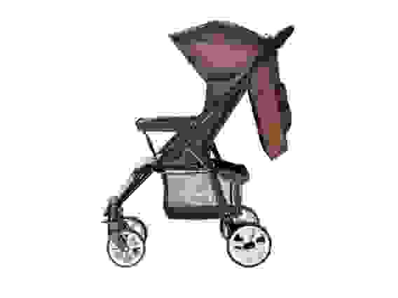 Коляска EVERFLO прогулочная E-460 (регулир. спинка, стальная рама) коричневый