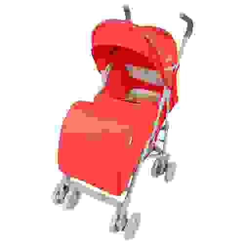 Коляска-трость ЕДУ-ЕДУ E-68 (рег. спинка, рег. подножка, съемн.бампер, накид) Красный