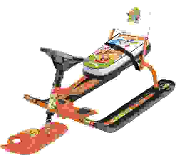 Снегокат &quot;Тимка Спорт 4-1&quot; (ТС4-1/Ф12 фиксики (оранжевый каркас))