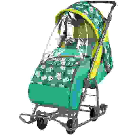 Коляска комбинированная &quot;Умка 3-1&quot; (У3-1/1 с медвежатами на изумрудном)