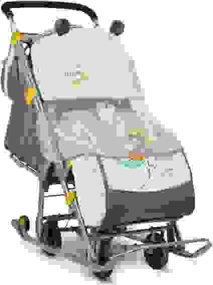 Коляска комбинированная &quot;Ника детям 7&quot; рис. с девочкой с зонтиком бежевый НД7