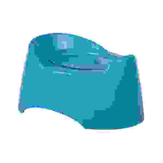 Горшок туалетный детский &quot;Малышок&quot; с крыш.(голубой)(уп.10)